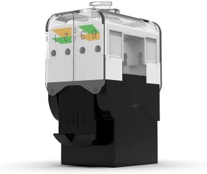 AMPCOM Tool Free RJ45 Keystone Jack CAT6A CAT6 CAT5E Tool-Less RJ45 UTP Keystone Jack No Punch-Down Tool Module Coupler 5/10 PACK