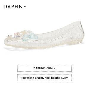 Daphne | Crystal Jello Summer Sandals Women Flats Slip-On