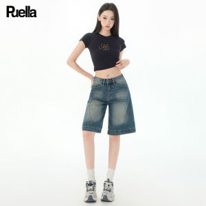 puella | Vintage Style Five Divisions Denim Shorts