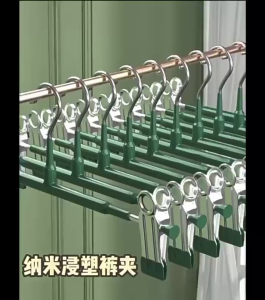 [OL] Hanger Clip Stainless Gantungan Hanger Jepit Multifungsi Gantungan Baju Celana Dengan Penjepit Besi