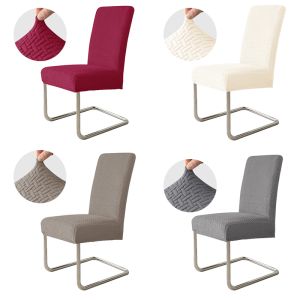 1/4pcs Dining Room Chair Covers Jacquard Fabric Stretch Chairs Slipcovers Elastic Soft Home Seat Cover for Wedding Office
