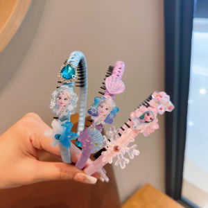 ชุดอุปกรณ์เสริมผมเจ้าหญิงเมียนไคแอนสําหรับเด็ก Frozen Elsa คลิปผมสไตล์การ์ตูนสําหรับเด็กผู้หญิงและอุปกรณ์หัวด้านข้าง