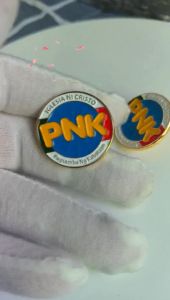 1.0inch 3D Metal PNK Pin High Quality FashionJ ewellery Brooch Pin