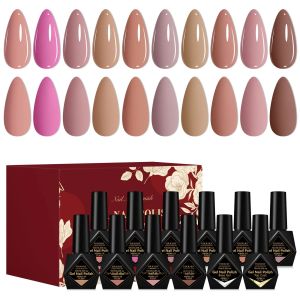 12 PC 10ml เจลเล็บฤดูใบไม้ผลิฤดูร้อนเล็บ HEMA ฟรีกึ่งถาวร UV/LED เล็บอุปกรณ์ Vernis สําหรับเล็บ DIY Design