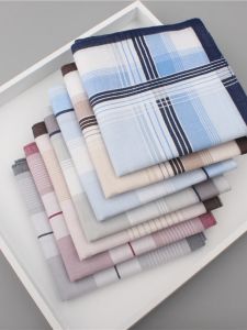 3-Pack Pure Cotton Handkerchiefs Mens And Womens Stylish Pocket Square Scarves Lightweight Cloth for Everyday Use