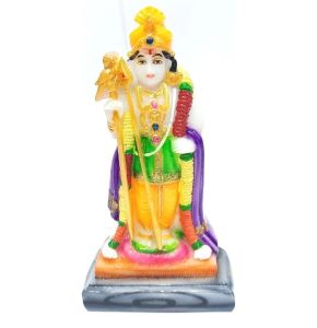 Pazhani Murugan/Raja Murugan/Kartikeya/Shannuga/Subramanya Swamy Resin Idol for Home Decor Pooja Room (6 inches Height) (Multicolor)