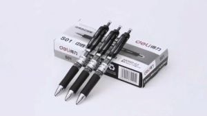 Deli S01 Gel Ink Pen 0.5mm ปากกาเจล ขนาดเส้น 0.5mm (แพ็คกล่อง 12 ด้าม) เปลี่ยนไส้ปากกาได้ หมึกน้ำเงิน หมึกดำ หมึกแดง