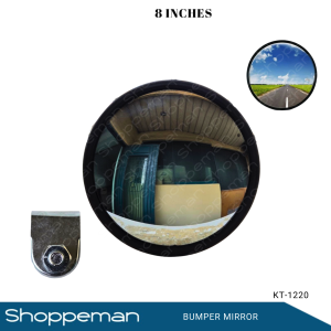 BUMPER MIRROR BLIND SPOT MIRROR ROUND 8 INCHES 8" BOLT AND CLAMP TYPE KT-1220
