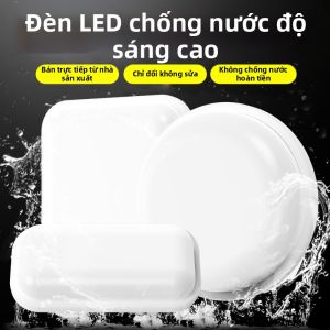SAINAHEPAN | Đèn LED Chống Nước Chống Bụi Cho Phòng Tắm Ban Công Hành Lang Kho Xưởng Ngoài Trời Treo Trần hoặc Tường