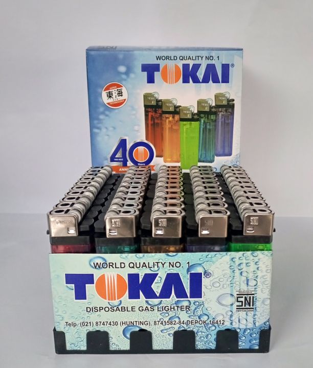 KOREK GAS TOKAI 1box 50Pcs Original / Korek Api gas Tokai | Lazada ...