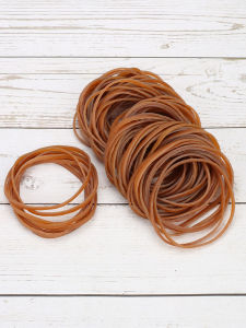 High Elasticity 4MM Wide Rubber Band 70MM Diameter Industrial Leather Cover Durable Elastic Band for Home Organization