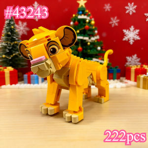 A Model of A Young Lion 43243 Building Blocks Sets Compatible with Legoed Particles Suitable for Christmas Gifts 222pcs