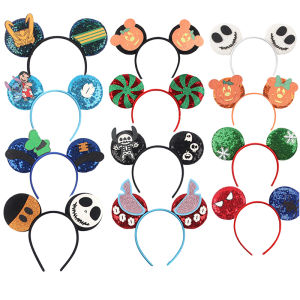 2024 Nieuwste Mickey Mouse Oren Hoofdband Zonder Strik Voor Jongens Kerst Haarband Meisjes Festival Cosplay Diy Haaraccessoires