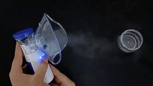 Atomizer Portable Nebulizer for Kids & Adult Asthma Inhaler Fogging Ultrasonic Portable Nebulizer Handheld Inhaler Sore Throat & Cold & Cough & Rhinitis & Bronchitis Phlegm Mesh Machine Asthma Saline Nebulizer