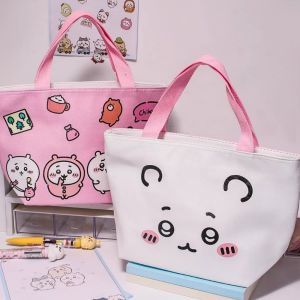 Chiikawa | For Chiikawa Hachiware Usagi Double-sided Pattern Insulated Lunch Bag Portable Bento Thermal Food Storage Handbag Students Gifts