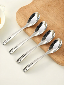 CHUANGSHUNFU | Muỗng Nhỏ Bằng Thép Không Gỉ 316 Dành Cho Trẻ Em