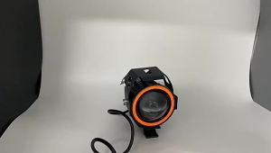 Motorcycle LED Headlight U7 Moto Lights for Scooter Motorbike Fog Lamp Angel Devil Eyes LED External Flashing Warning Light 12V
