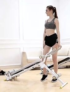 Ghế tập cơ bụng ghế gập bụng cao cấp máy gập đa năng giúp giảm mỡ bụng thon gọn eo săn chắc cơ bắp điều chỉnh độ cao đệm da PU cao cấp đồng hồ đo gấp gọn dễ dàng bảo hành 12 tháng