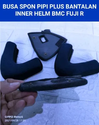 Busa Hepm Spon Helm BMC FUJI R Full Sett Plus Bantalan Inner