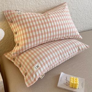 Pure Cotton Pillowcase Pair Home Use Full Cotton Pillow Core Cover Pillowcase 48cmx74cm Single Whole Head Cover