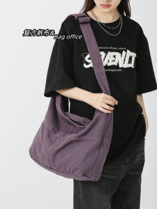 Casual Canvas Crossbody Bag for Men and Women Retro Artistic Leisure Shoulder Bag Ideal for University Students and Street Wanderers