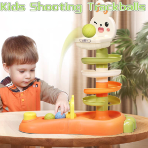 Shooting Ball Tower Game Shooting Early Education Game Puzzle Toy Children Track Slide Toys For Kids Boys Girls