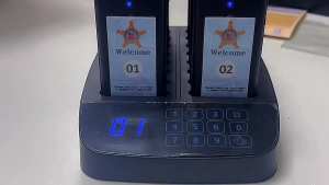 Restaurant Pager Buzzer Wireless Calling System Guest long distance 98 Channels with Vibrates Queue