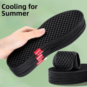 XIANZHAO | Mens Summer Thin Charcoal Ice Feeling Breathable Anti-Odor Shoe Insoles Cool Comfortable Foot No Stuffy No Smell