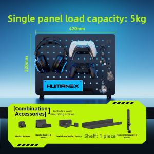 HumaneX | No-Drilling Desk Organizer Panel Clamp-on E-sports Accessories Compatible