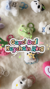 Yoibeauty - Ganci Doll Keychain Ring Boneka Hiasan Tas Unik Lucu Gantungan Kunci Doll Plush Keychain Karakter Kartun