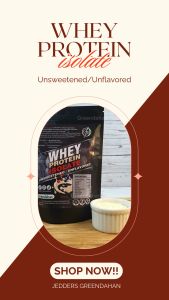 Greendahan Whey Protein Isolate 1Kg - Unflavored & Unsweetened Protein Powder