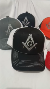 MASONIC MASON CAP NET CAP EMBROIDERY DESIGN HIGH QUALITY