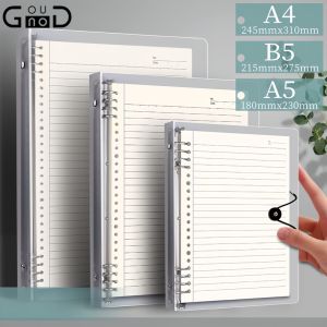 GOUNOD Thicken 60 Sheets Binder Notebook Refillable A5/B5/A4 Loose Leaf Core Papers Coil Refill Cover Notep