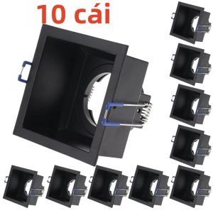 JOYINLED GU10 Đèn Chiếu Điểm Âm Trần Tròn Vuông Đèn Ốp Trần Khung Nhôm Giá Đỡ Bóng Đèn 80 Mm Cho Tiền Sảnh