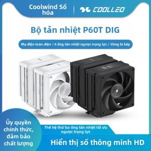 coolleo | Tản Nhiệt CPU DIG Display Reflow Soldering 6 Ống Dẫn Nhiệt
