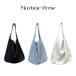 Large Capacity Casual Commuter Martine Perse Dust Series Denim Canvas Single Shoulder Crossbody Bag Fashionable Tote Bag