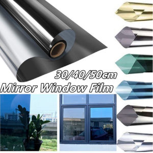 Window Film Privacy Film OneWay Mirror UV Protection GlassTint Mirror Insulation Reflective Sticker