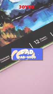 JOYKO Watercolor Acrylic Color Pad Buku Gambar Cat Air Akrilik 300 gsm 12 Sheets PAD-5000