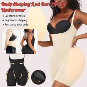 Seamless Bodysuit Butt Lifter Shapewear Tummy Control Corrective Underwear Plus Size