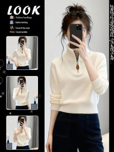 Xiaofeng Style Short Long-Sleeved Knitwear Women