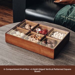 CRISTALGLASS | Double Layer High-end Solid Wood Dried Fruit Box
