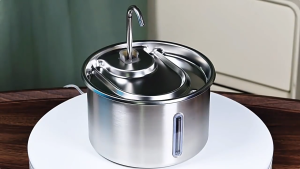304 Stainless Steel Pet Water Fountain 3L Large Capacity Automatic Silent Electric Circulating Drinker for Cats and Dogs