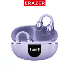 Lenovo ERAZER EX338 Tai nghe Bluetooth không dây tích hợp AI dịch thuật hỗ trợ dịch thời gian thực thông minh thiết kế hở tai (open-ear) kèm màn hình LED tai nghe thể thao có mic chuẩn chống nước IPX5 Bluetooth 5.4.