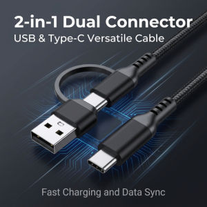 60w C To C Line Two-In-One Charging Cable USB To Type-c 1m/3m Suitable For Mobile Phones And Tablets Fast Charging Data Cable