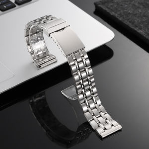 Stainless Steel Watchstrap 18mm 20mm 22mm for Seiko for Rolex Watchband Folding Buckle Flat Interface Metal Bracelet Accessories