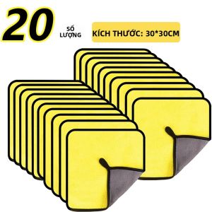 Khăn Microfibre 5-20 Chiếc Khăn Lau Mềm Mại 30X60 Kích Thước Cho Xe Ô Tô Tự Động Rửa Xe Khô Sạch Nhà Bếp Khăn Đa Năng