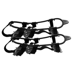 24 Bundled Crampons Anti-Slip Shoes for Ice and Snow Hiking Durable Steel Spikes for Winter Outdoor Activities
