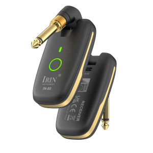IRIN | IRIN IN-80 Wireless Guitar System Transceiver Stable 2.4G Signal 50m Range Low Latency Ideal Choice for Guitar/Bass Performance
