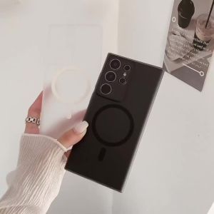 COD เคส Samsung A55 A15 A35 A16 A06 A05s A54 S25 S24 S23 FE S22 Ultra 5G เคสชาร์จไร้สายแบบด้าน Slim Matte Magsafe โปร่งแสงด้าน