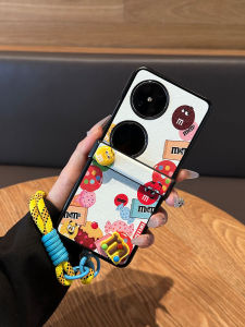 Cartoon Fun M Bean Huawei Pocket 2 Phone Case Full Cover P50 Pocket Treasure Box Small Foldable Screen New Handheld Rope Anti-Fall Shell